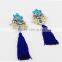 Crystal With Alloy Best Selling Tassel Khazana Earring Designs