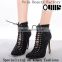 2016 New fashion lace up ankle boots for hot-selling pointed toe high heel boots PF4406