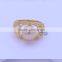 9-10MM round shape new design natural cultured freshwater pearl ring