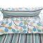 Flower Buds Branches and Stripes 100% Cotton Beddig Set