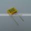 High quality Yellow box Interference suppression mkp x2 capacitor 0.1uf 275v