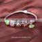 Heart shape silver charms Bracelet Infinity Bracelet S925 engraved Logo custom silver Jewelry Wholesale charms FB042