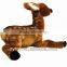 Cute custom kneeling stuffed plush deer toy