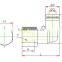 plastic tube fitting, male elbow ,compact one -touch tube fitting , push in tube fitting
