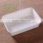 600ml Disposable Bagassse Food Packaging Box With PET Lid 175x120x45 HR13