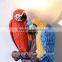 Resin parrot animal shaped wall lamps for home