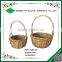 Bulk wicker woven gift basket antique willow handle basket for sale