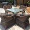 Restaurant furniture rattan wicker outdoor pation chair and table