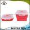 Food Grade Silicone Collapsible Food Container Square