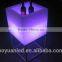 Rotomolded plastic square concrete planter with led light