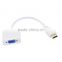 HDMIs to VGA 1080P Gold-Plated Active Adapter Converter Male to Female with Micro USB and 3.5mm audio cable