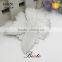 Beautiful ladies bead center silver leather flower for shoes