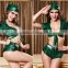 Hot sexy girls green outfit set TI8027