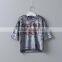 2017 Girls pullover velvet short sleeve t shirt childrens plain hip hop T-shirt