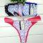 Wholesale printing dotted t back panties cotton panties women thong ladies underwear