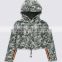 cotton rich Girls' Camouflage Print Hooded top+short kids teenagers pullover hoodie suit (5-16years)