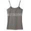 high quality various color cotton/spandex spaghetti strap women white tank top