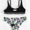 Custom Made Printed Fabric Tropical Sexy Women Two Piece Bikini Swimwear & Beachwear