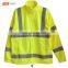 Polar Fleece Green Security Reflective Safety Jacket Men