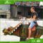 Kid playground electric walking dinosaur riding model