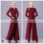 T-JP510 Burgundy Latest Style Maxi Long Ladies Jumpsuit