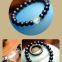The bright sky blue stone accessories jewelry bracelets Korean natural crystal bracelet.