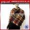 Oversize 100% acrylic tartan Blanket Scarf Wholesale