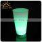 flashing light pint glass/high quality LED glass/logo printing glass