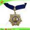 Factory wholesale soft enamel round souvenir custom size award medal