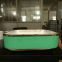 China Supplier ceramic wholesale green round shape tabletop bathroom art wash basin sink