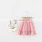 2020 girls ruffled plaid skirt