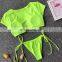 Short Sleeve Bikini Set 2019 Separate Female Swimsuit Brazilian Thong Sexy Biquinis Crop Top Swimwear Bathing Suit