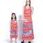 2019 Summer mommy and me family wear womens red stripes lace ruffle maxi daughter dresses (this link for girls,1-12years)