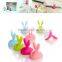 Cute Cartoon Rabbit Cable Drop Clip Desk Tidy Organiser Wire Cord USB Holder