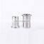 Stainless steel M6 Flat Head Rivet Nut knurled Insert Blind Nut