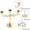 Wedding Candle Holder Centerpieces Candelabra Metal 3 Arms Candle Holder For Home Decor