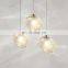 Fire Pendant Lights fFrosted Glass Inside Hand Blown Glass Chandelier Irregular Pendant Light