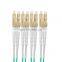 Factory Supply MPO 8 Core OM3 Multimode  Fiber Optical MPO-LC Patch Cord pigtails