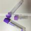 Plasma vacuum Blood Collection Tube PET and Glass Material Purple  cap 4ml  EDTA K2 K3 Tube