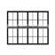 Tempered glass aluminum sliding door panel grill single glass door