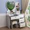 Bedroom Vanity Dresser Light Wood Dressing Table With Lighted Mirror