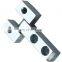 JL102-2  High Quality Square double side Steel Zinc Coated Industrial External Cabinet Door Hinge