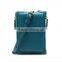 multiple use calf leather cell phone holder mobile phone wallet shoulder carry bag