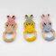 Silicone Wood Baby Teether Cute Rabbit Toys