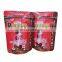 Custom print food grade stand up small coffee zipper bags 250g aluminum foil plastic coffee beans packaging pouch with air valve