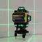 4D Green Beam Rotary Self-Leveling 360 Degree Horizontal&Vertical 16 Lines Laser Level