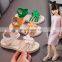 Girls Sandals 2022 New Summer Children Fashion Soft Sole Princess Shoes Girls Pink Sandals Flat Shoes Sandalias