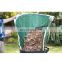 Collapsible heavy duty polypropylene garden leves waste bag with handle