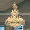 large gold k9 crystal hanging lamp modern luxury chandelier for hotel lobby