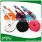 Colorful RoHS approved 1m 24awg flat micro usb cable
